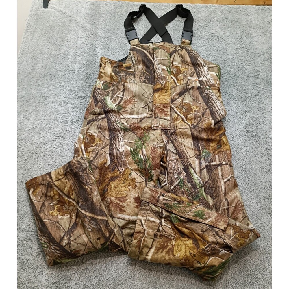Field & Stream Camo Camouflage Overalls Bibs HydroProof Ultra Sz Youth XL Boys